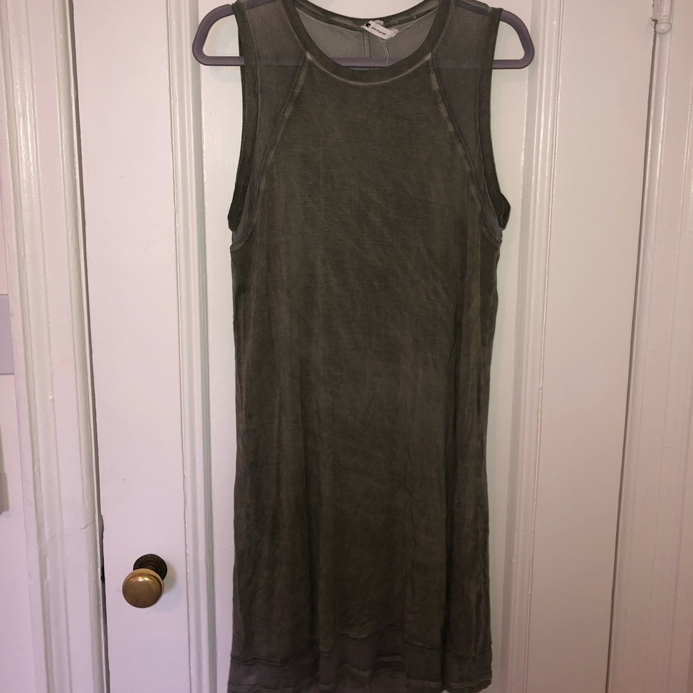 Greenish grey dress